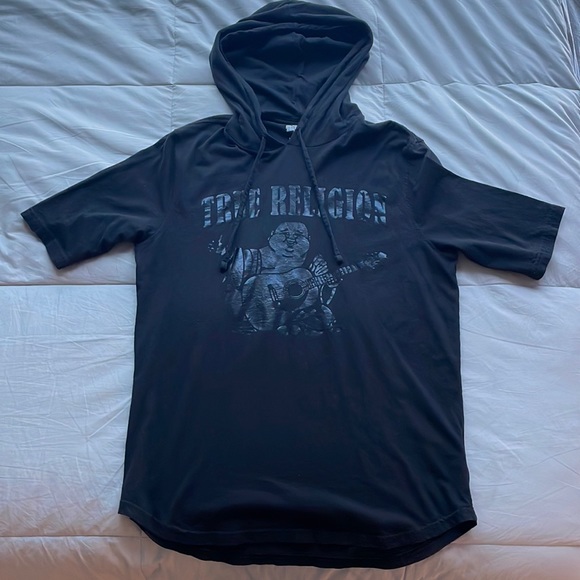 True Religion Short-Sleeve Hoodie - Picture 1 of 1